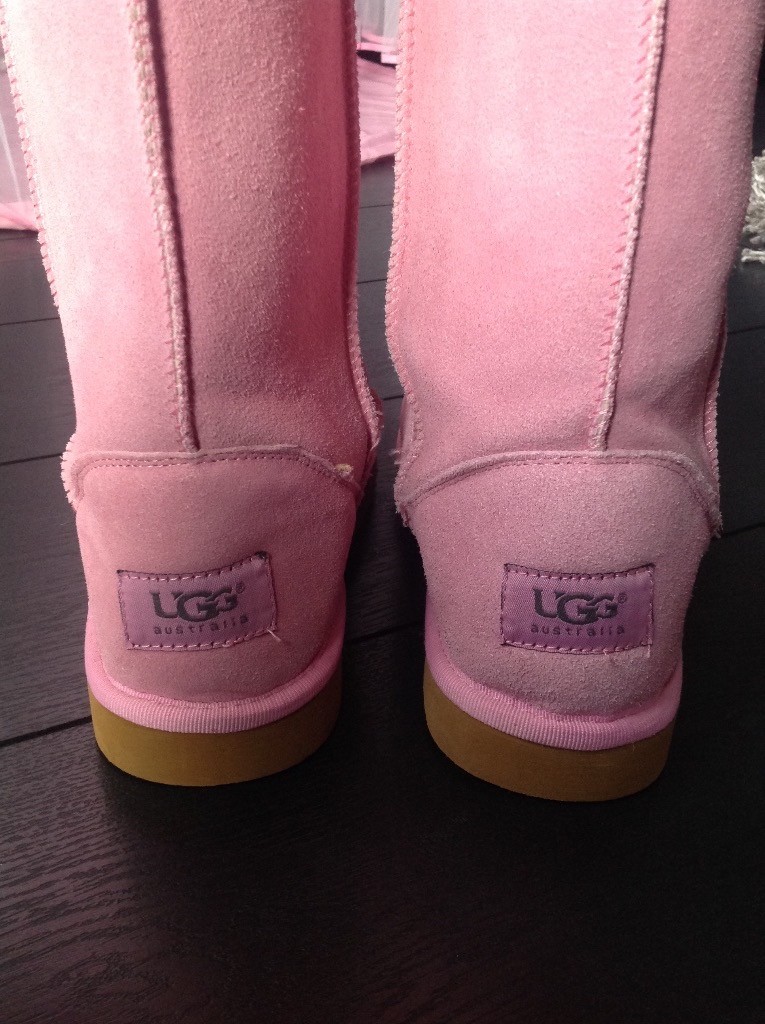 pink ugg style boots
